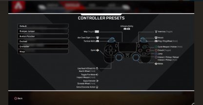 apex legends ps4 controller layout